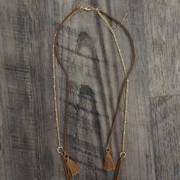 Extra Long Beaded Mixed Media Slate Necklace - Picture 5 of 5